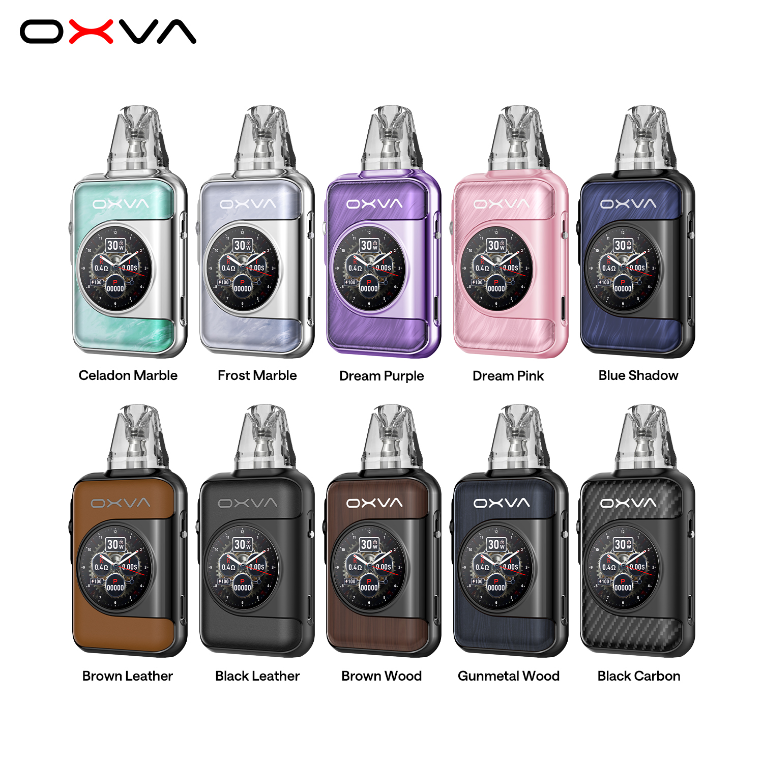 All Colors_OXVA XLIM SQ PRO 2_Touch Screen Pod