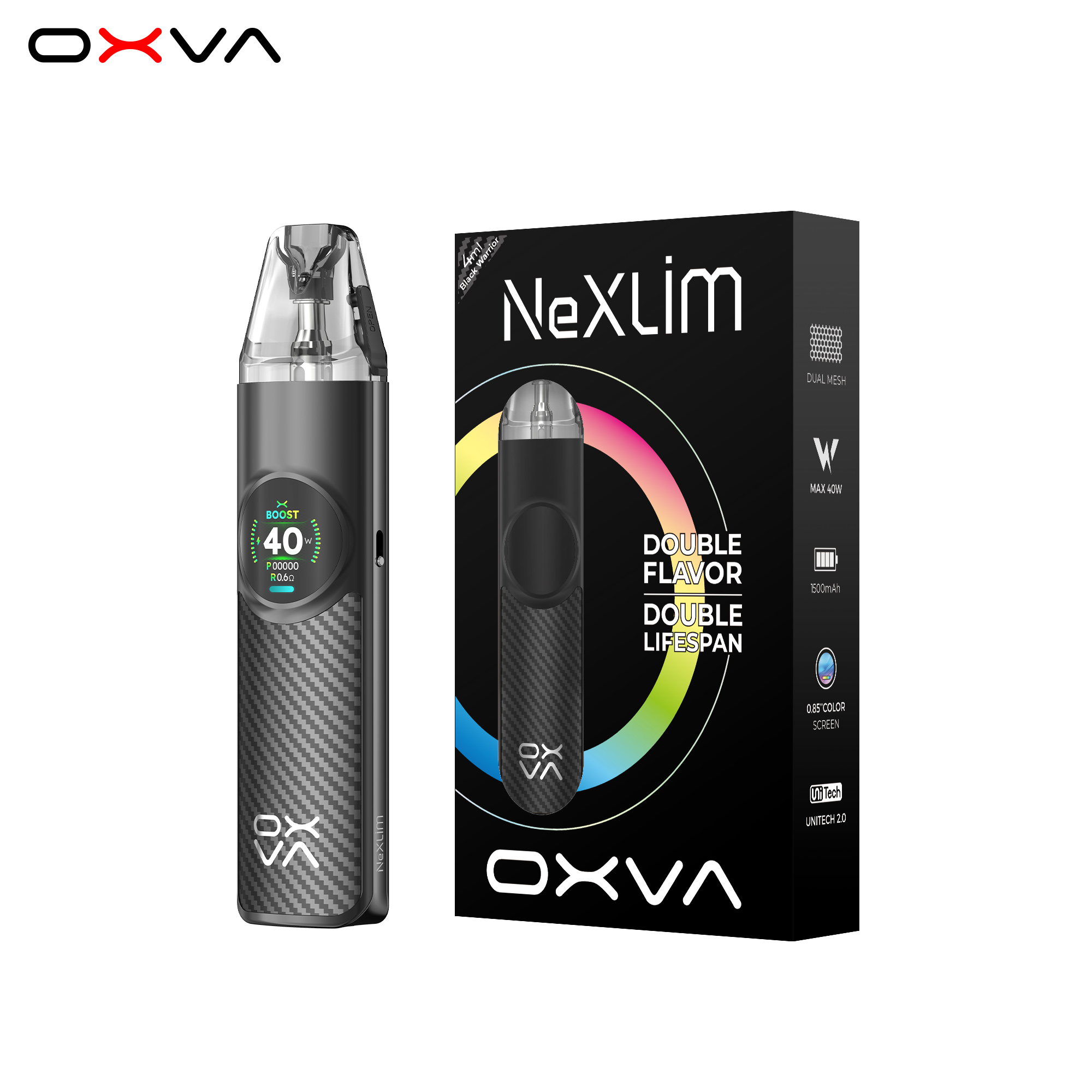 Black Warrior_OXVA NeXLIM_Dual Mesh Pod 2025 03
