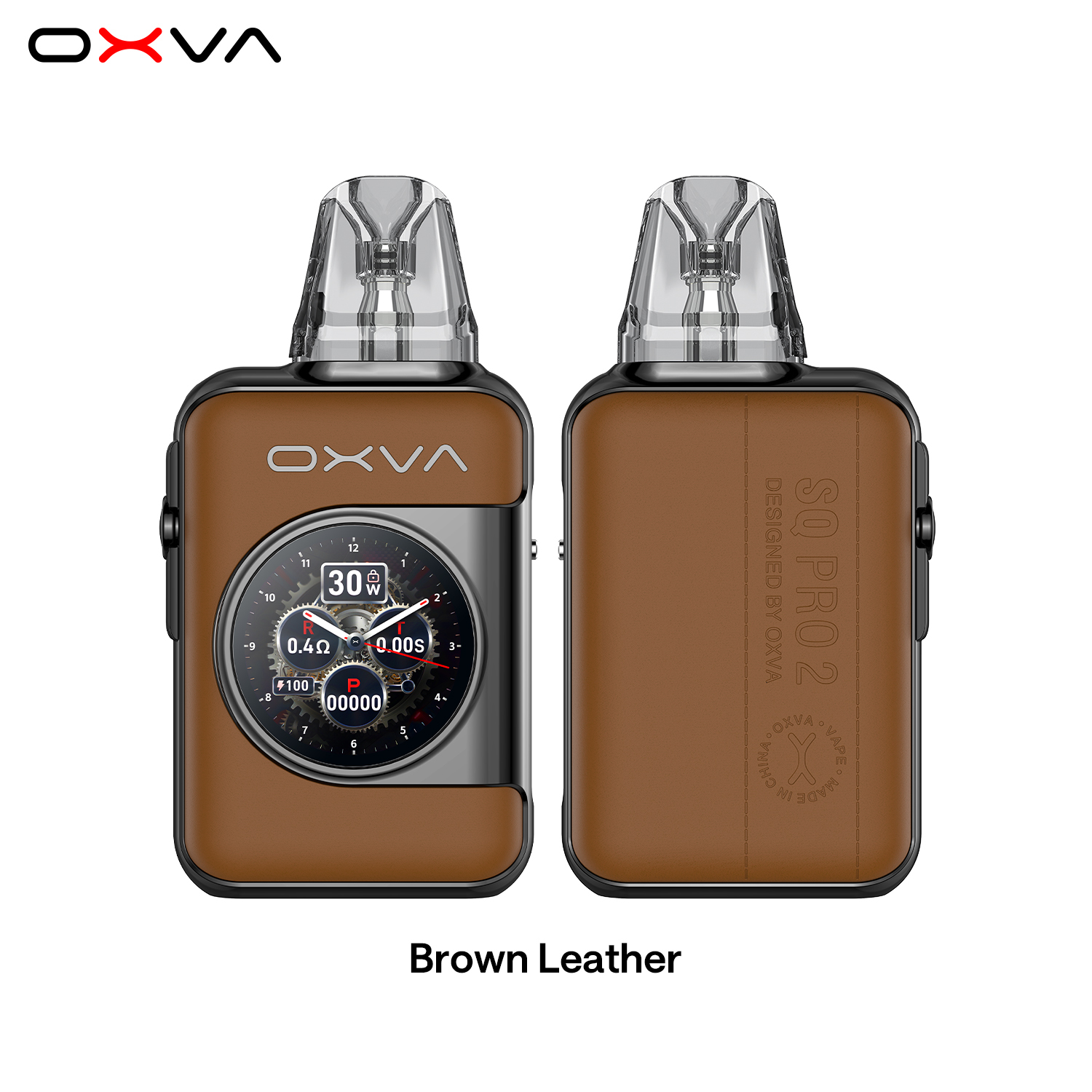 Brown Leather 02_OXVA XLIM SQ PRO 2_Touch Screen Pod