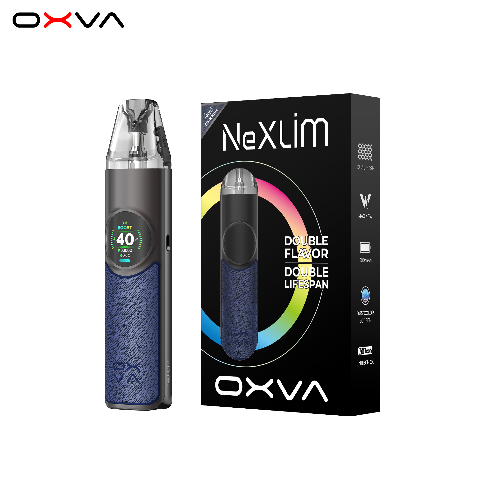 Dark Blue_OXVA NeXLIM_Dual Mesh Pod 2025 03