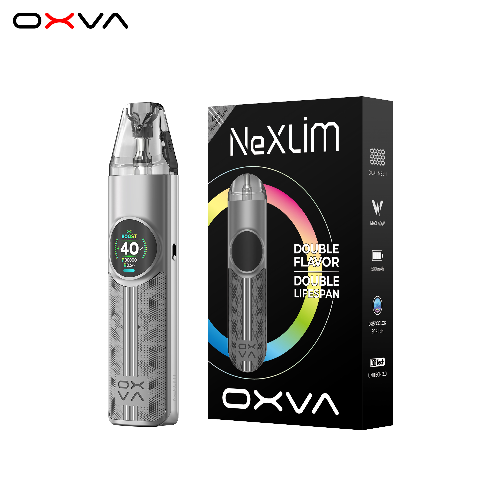 Traction Gray - oxva-nexlim-best-dual-mesh-pod-2025 (4)